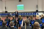 Graham Stuart MP speaking to pupils at Withernsea High School