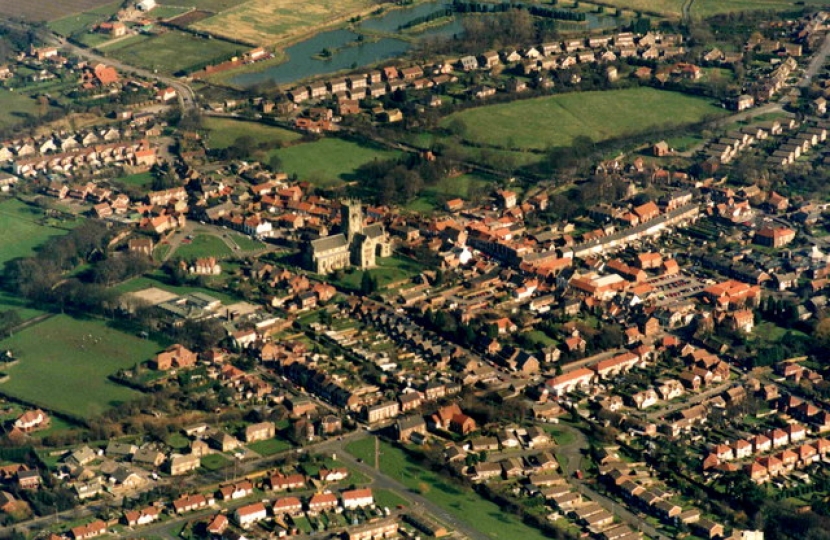 Andy Beecroft / Aerial View of Hedon from the South West / CC BY-SA 2.0
