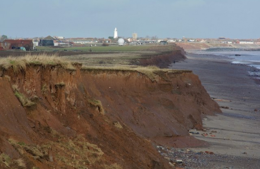 The coast south of Withernsea