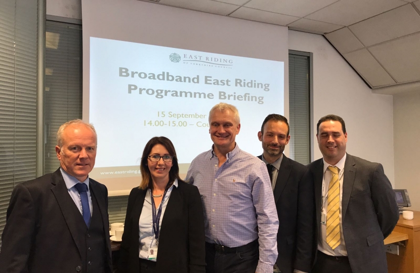 Graham with Broadband team at East Riding Council 