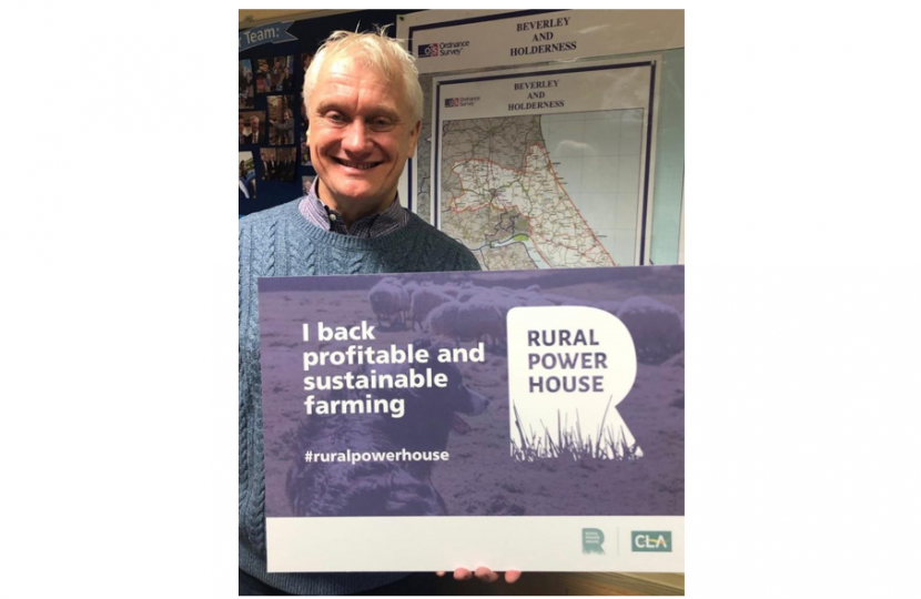 Graham with Rural Powerhouse poster