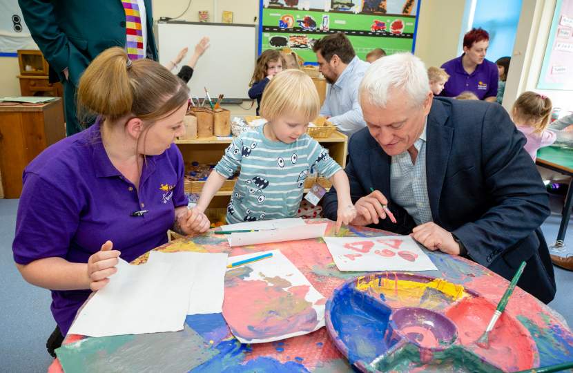 Graham Stuart MP visiting Educare Nursery