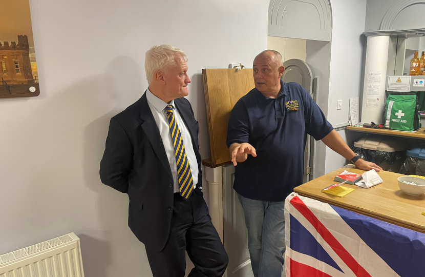 Graham Stuart MP at Withernsea Armed Forces Veterans Breakfast Club