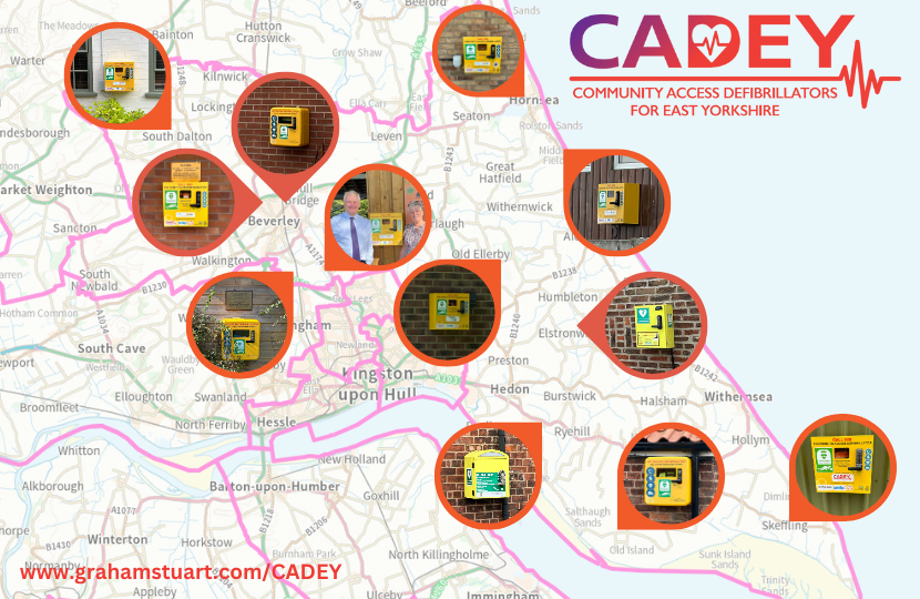 CADEY Defibrillator Map