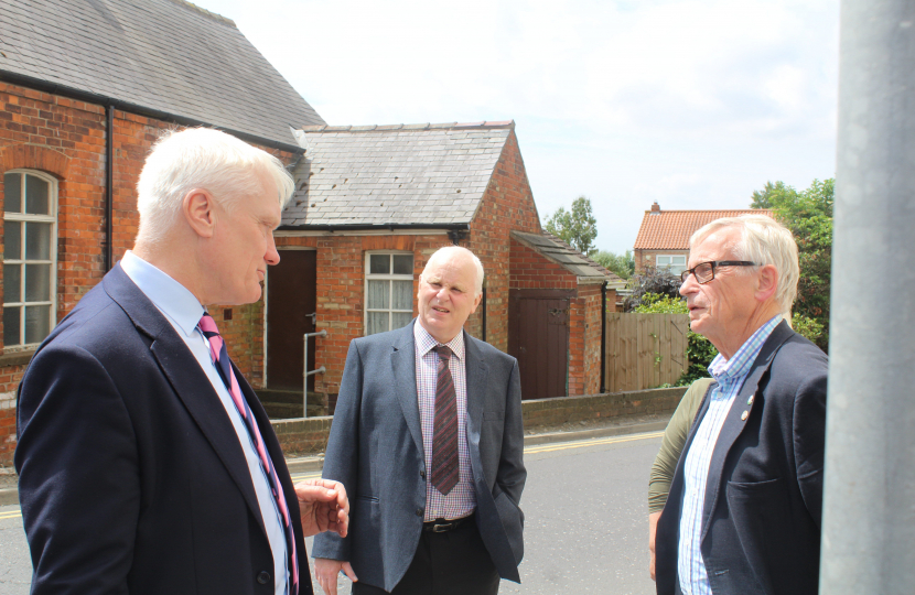 Photo of Graham Stuart MP, Cllr David Winter and Cllr John Dennis
