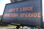 Jocks Lodge construction sign