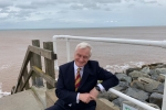 Graham visiting Withernsea rock armour