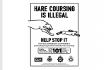 Hare Coursing is Illegal poster
