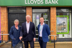 Cllr Lyn Healing, Graham Stuart MP and Cllr Sean McMaster Lloyds Bank Withernsea