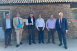 Pictured before the meeting are Sir Greg Knight MP, Minister Sir Mark Spencer MP, Graham Stuart MP, together with Bridlington & The Wolds Conservative Parliamentary Candidate, Charlie Dewhirst, Deputy Leader of East Riding of Yorkshire Council and local NFU representatives