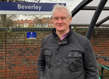 Graham Stuart MP at Beverley Train Station