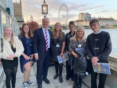 Graham with Cherry Tree Centre Youth group at Inspire the House Awards 25 April 2022